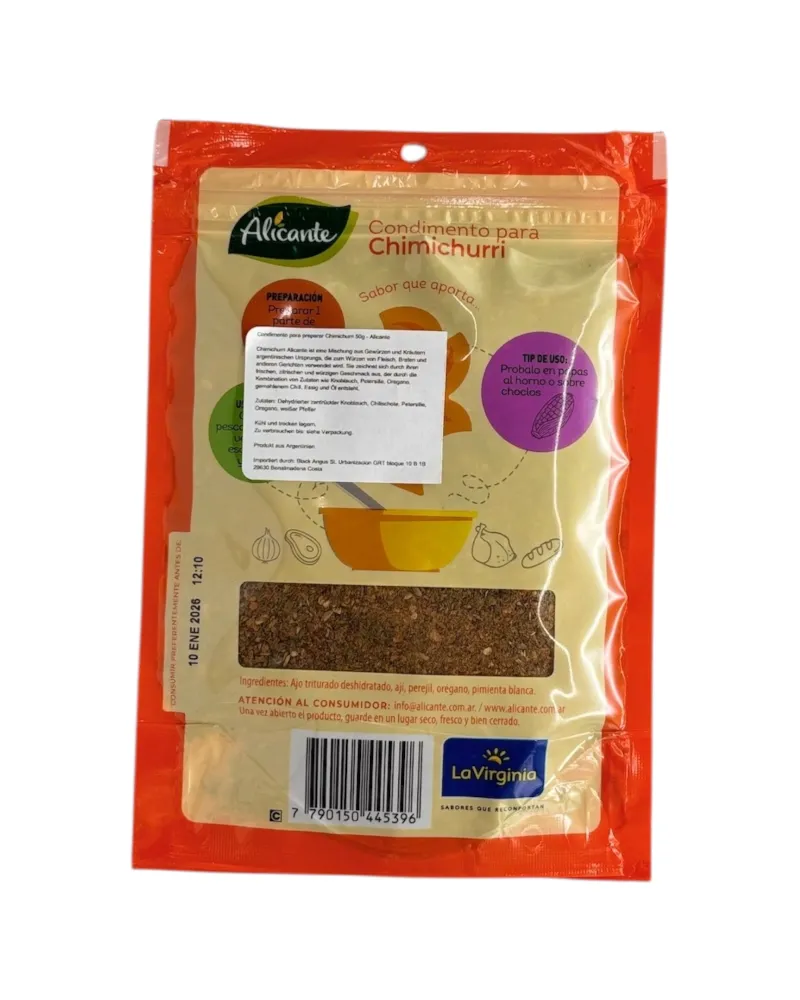 Condimento para chimichurri 2 Condimento para chimichurri 2